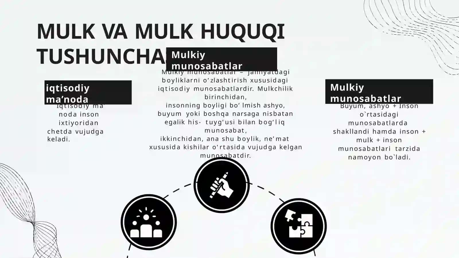 MULKVAMULKHUQUQI TUSHUNCHASIVATAMOYILLARI 3