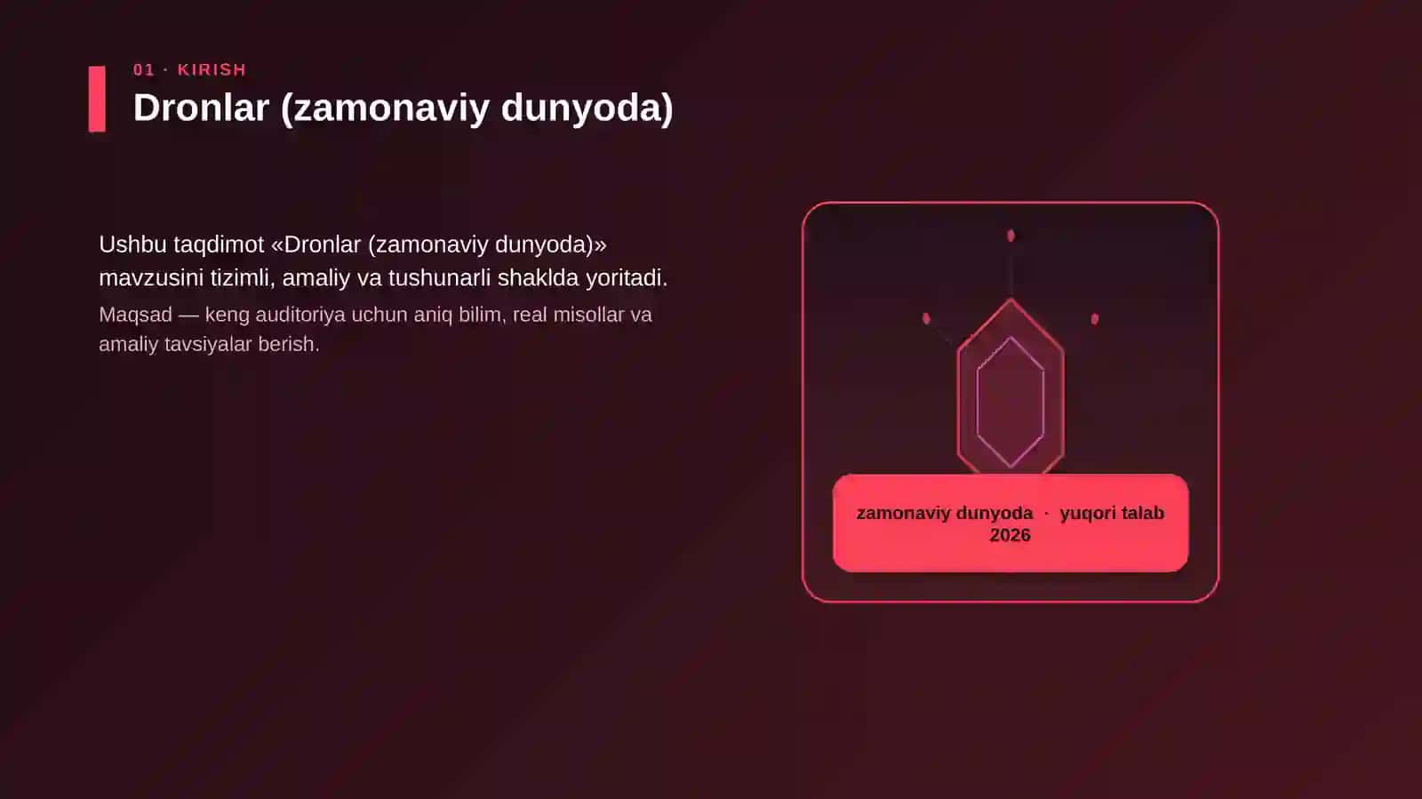 Dronlar (zamonaviy dunyoda) 3