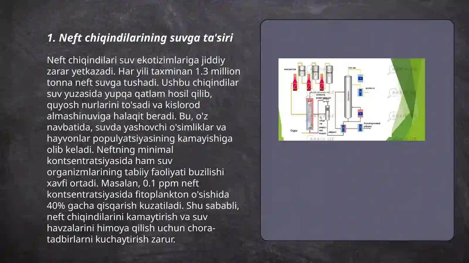 Neft chiqindilarini atrof muhitga ta'siri 3