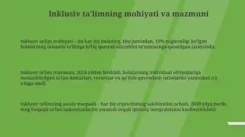 Inklyuziv ta'lim mazmuni va tashkil etish yo‘llari 3