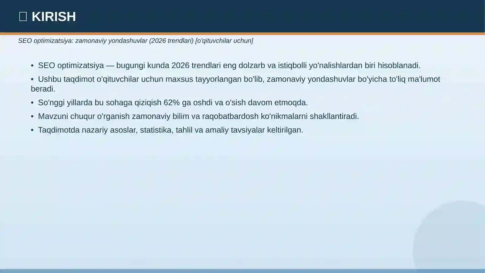 SEO OPTIMIZATSIYA 3