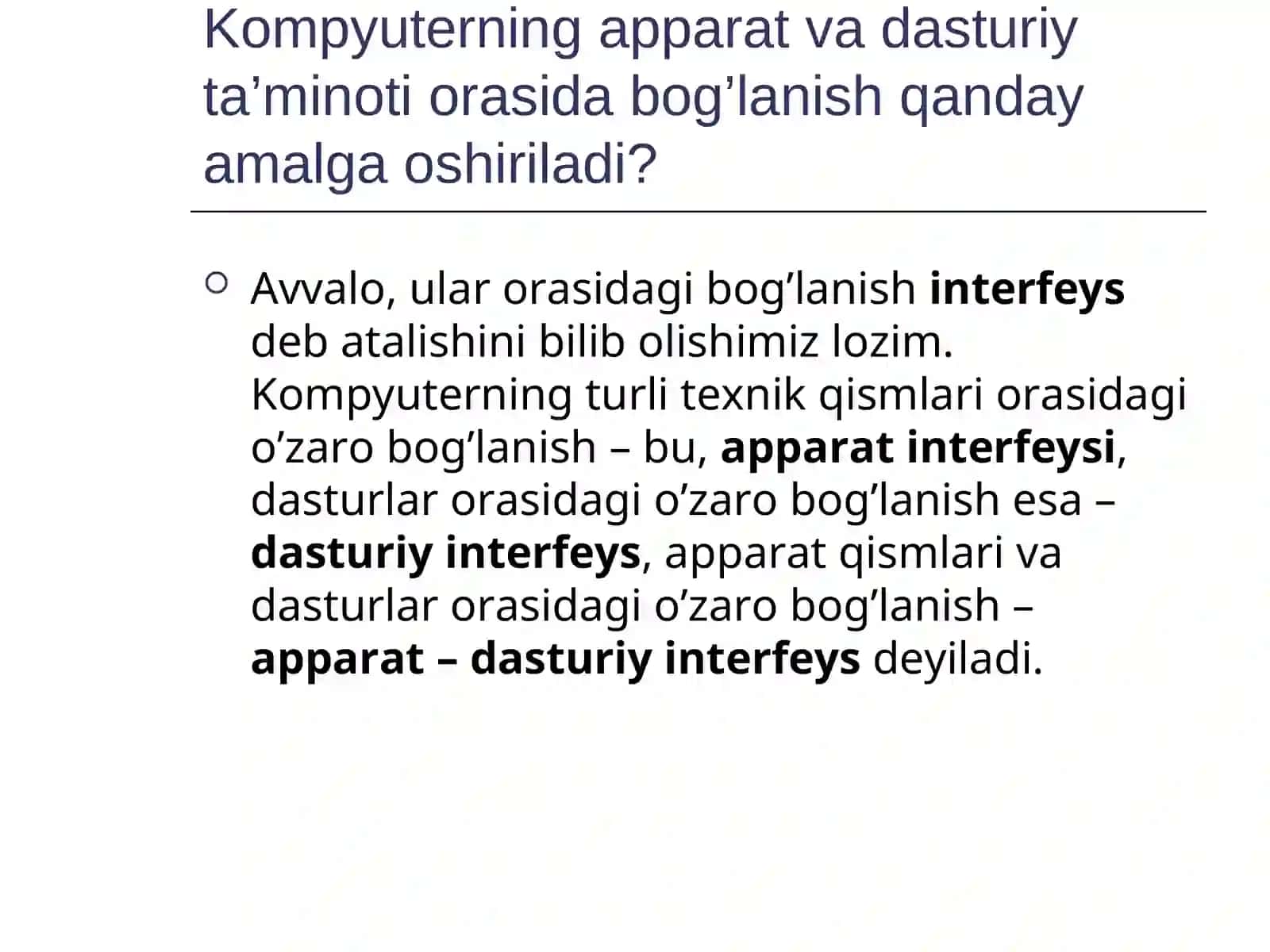 KОMPYUTЕRNING DASTURLI TA’MINОTI 3