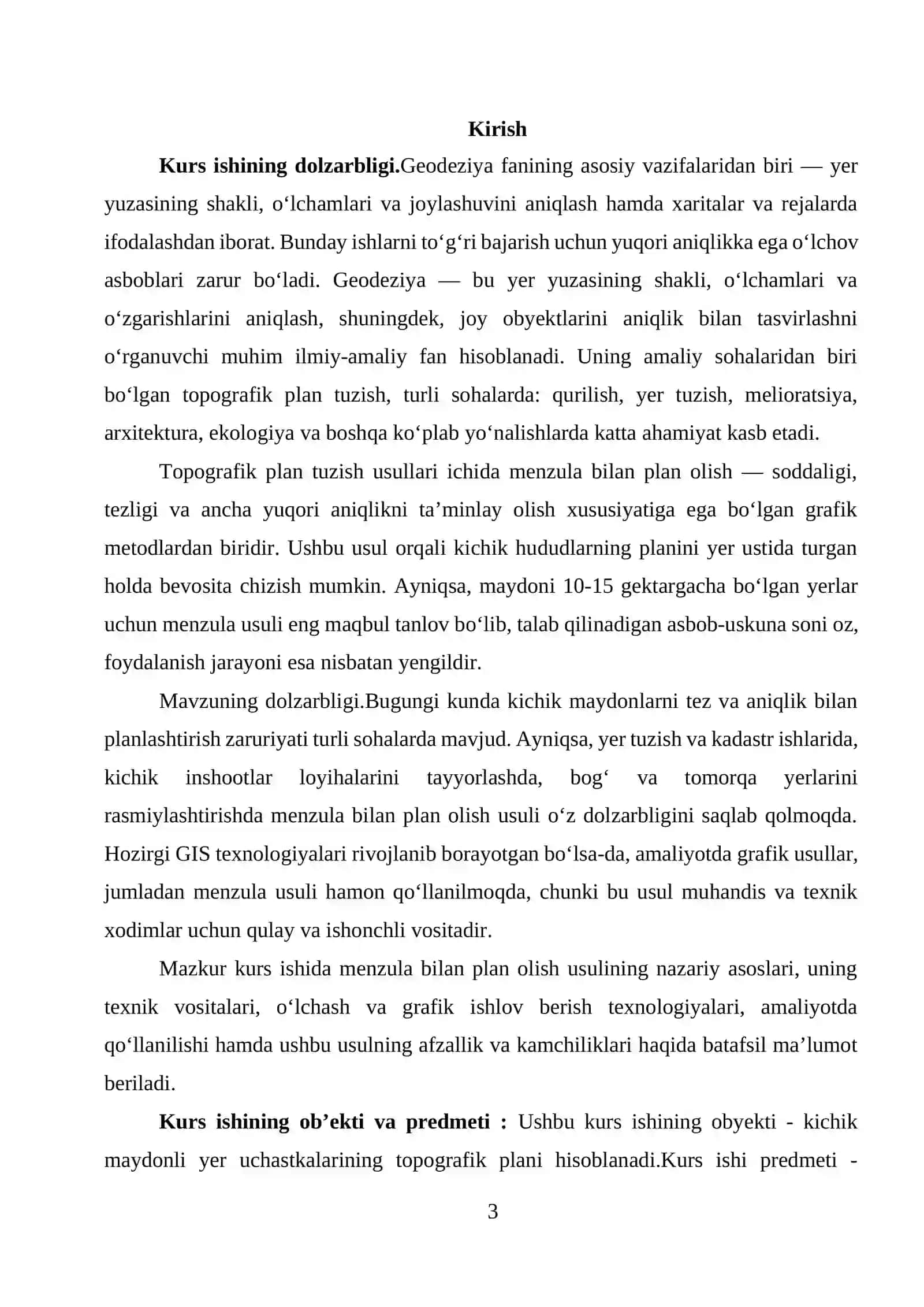 "Menzula bilan plan olish" 3