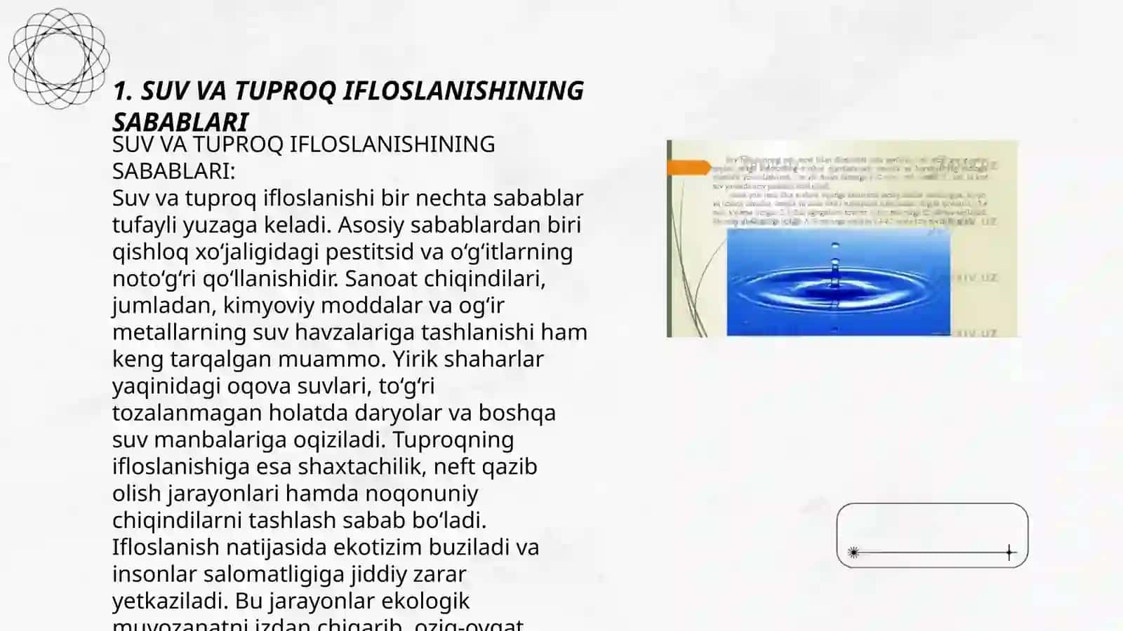 Suv va tuproqnining ifloslanishi 3