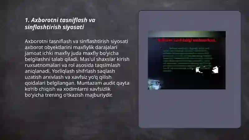 Axborotni ruxsatsiz foydalanishlardan ximiyalash 3