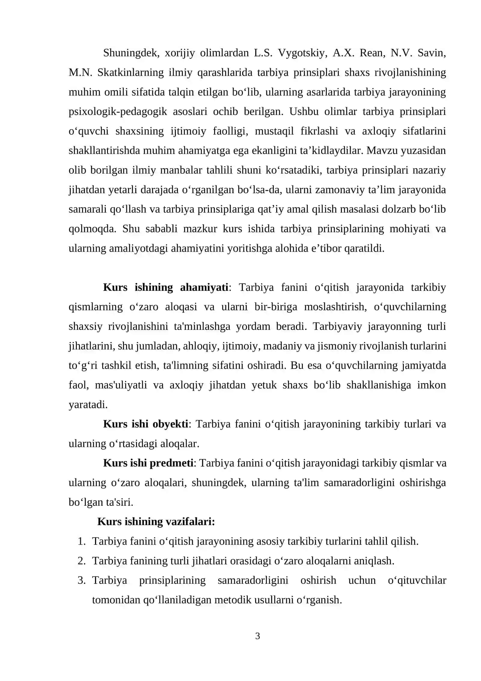 TARBIYA PRINSIPLARIGA AMAL QILISH 3
