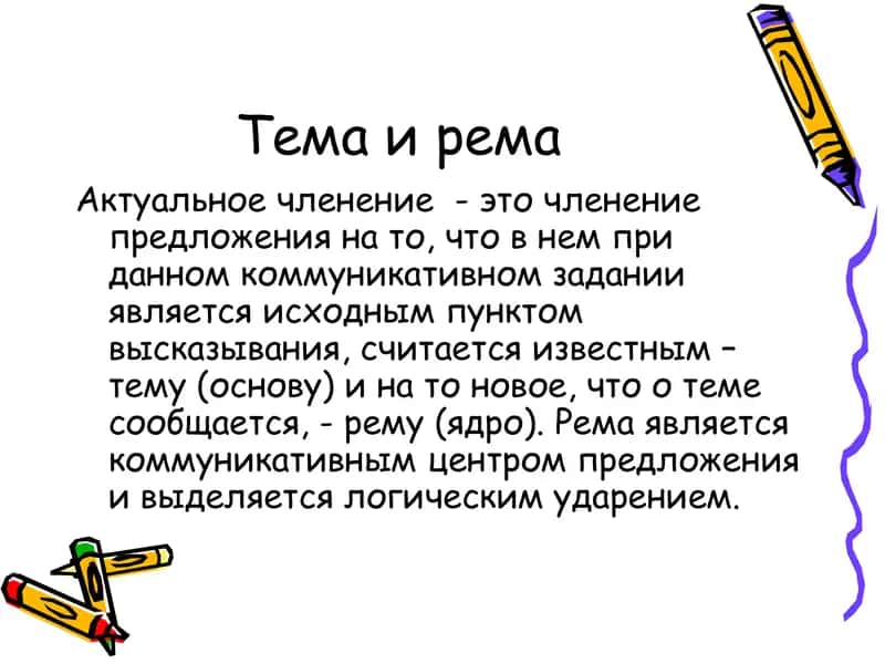 Актуальное членение предложения 3