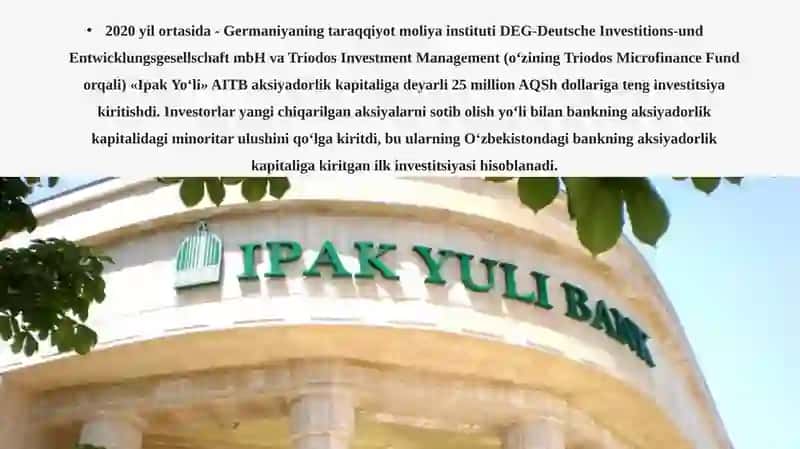 IPAK YO’LI BANK 3