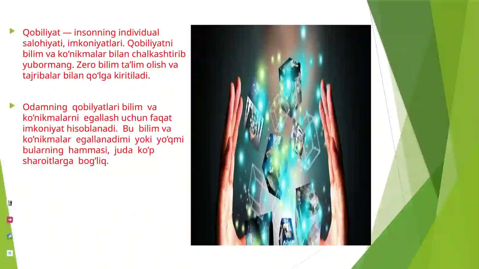 QOBILYAT, ISTEDOD VA IQTIDOR 3