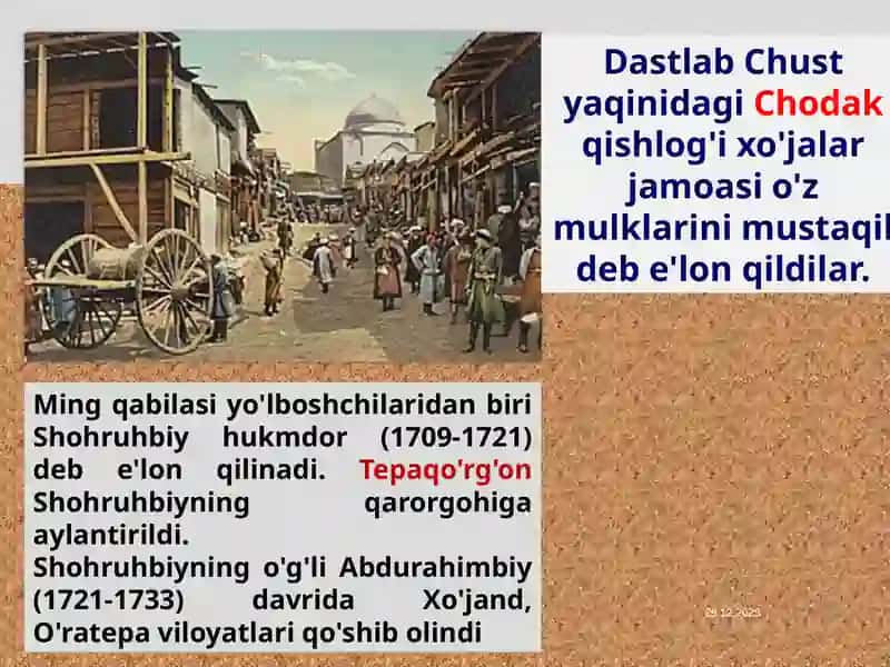 Qo‘qon xonligining tashkil topishi va siyosiy tarixi (XVIII–XIX asrning birinchi yarmi). 3