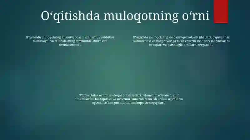 O‘Qtuvchi Faoliyatida Muloqot Madaniyati Va Psixalogiyasi 3