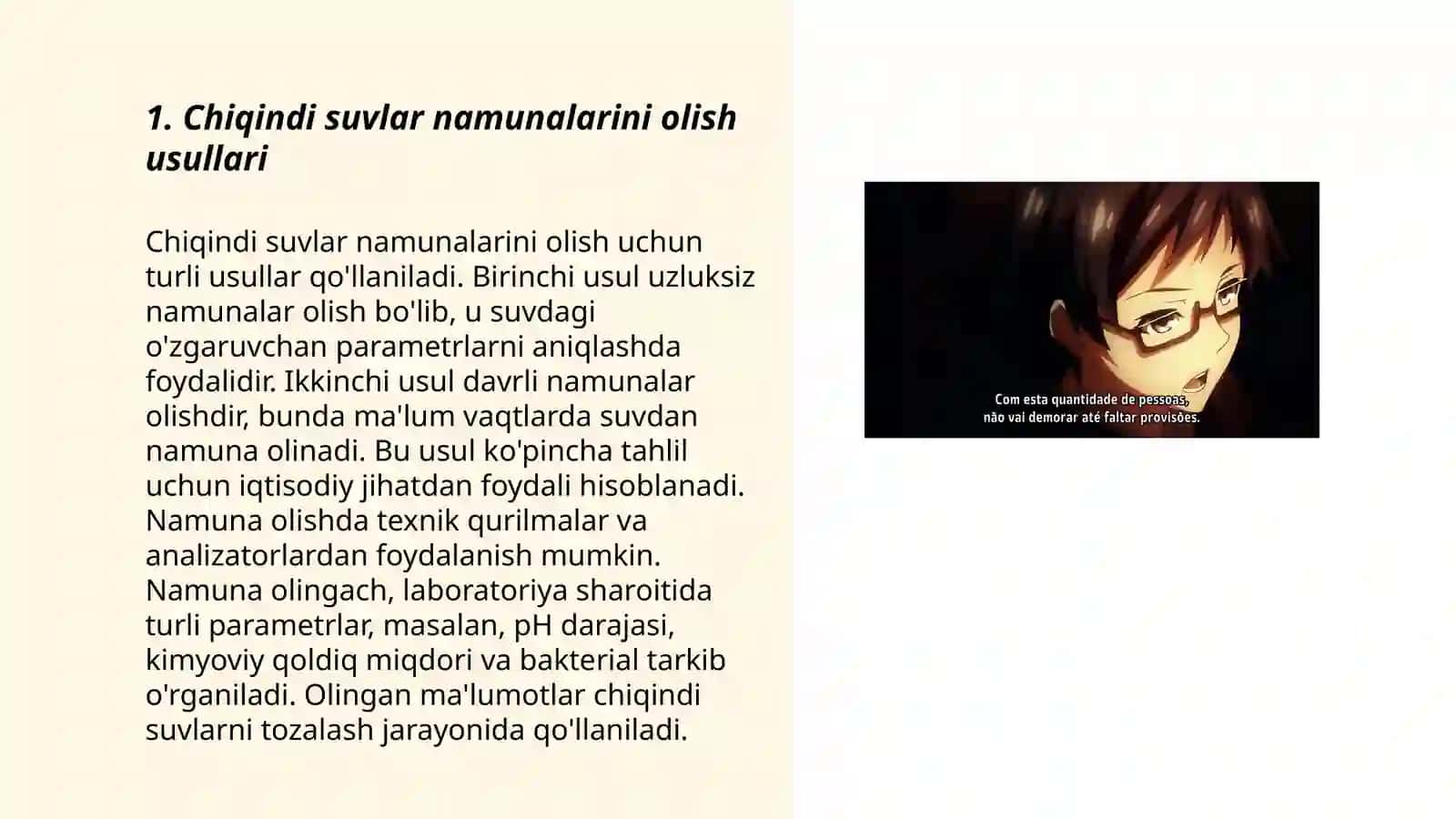Chiqindi suvlardan namunalar olish uslubi 3
