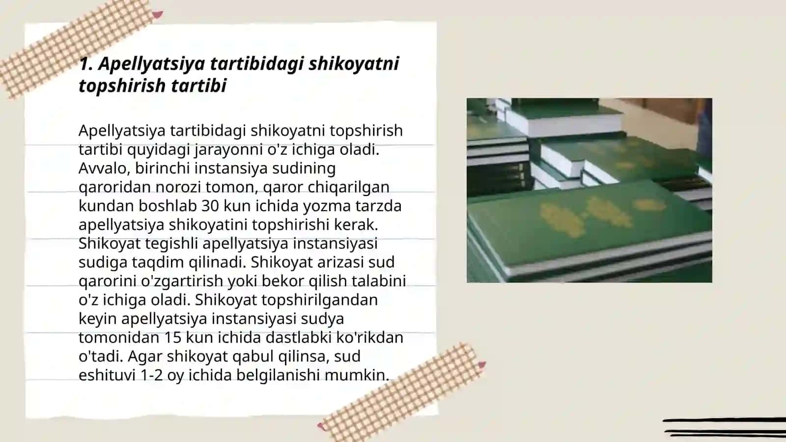 Fuqarolik protsessida apelatsiya yuritish masalalari 3