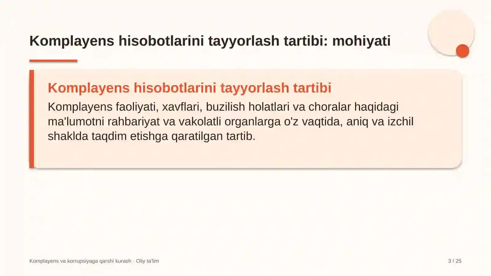 xorijiy universitetlar filiallarida komplayens hisobotlarini tayyorlash tartibi 8937 3