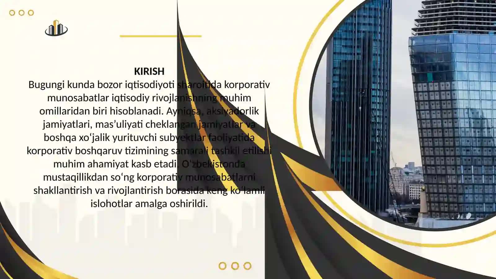 “O'zbekistonda korporativ munosabatlar oʻziga xos xususiyatlari” 3