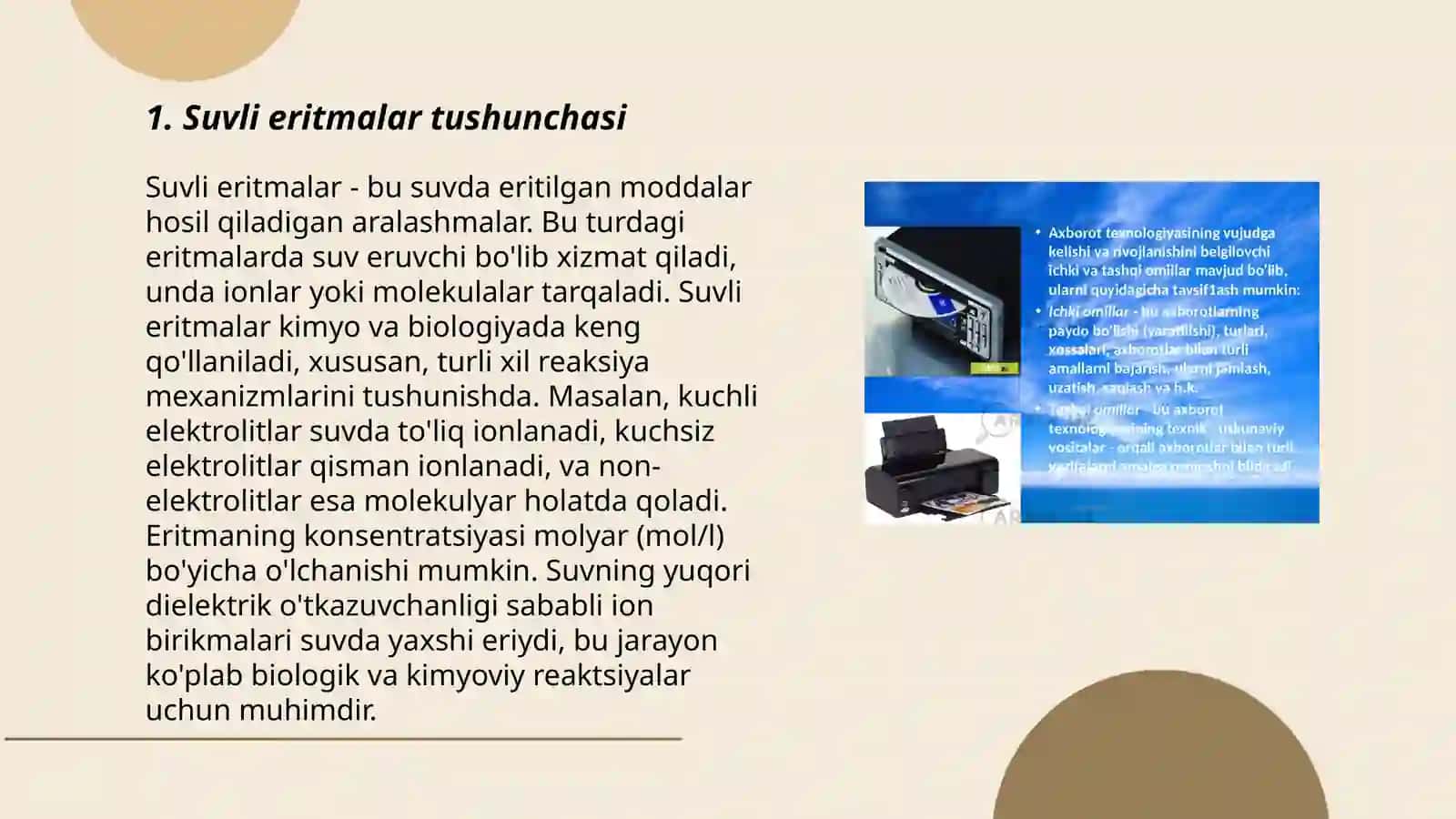 Suvli eritmalar 3