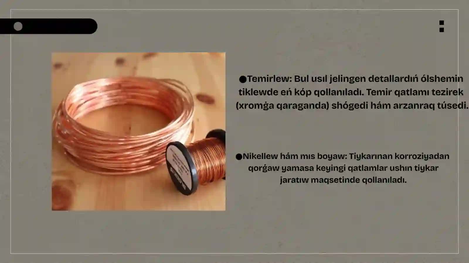 Elektrolitlik usıl tiklew 3