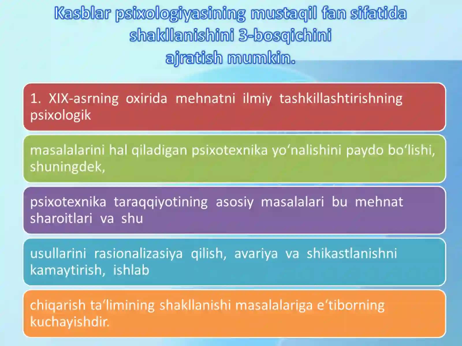 PSIXOLOGIYA NAZARIYASI VA TARIXI TAQDIMOTI 3