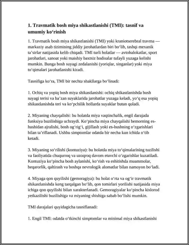 MARKAZIY ASAB TIZIMI SHIKASTLARI VA JAROHATLARI 3