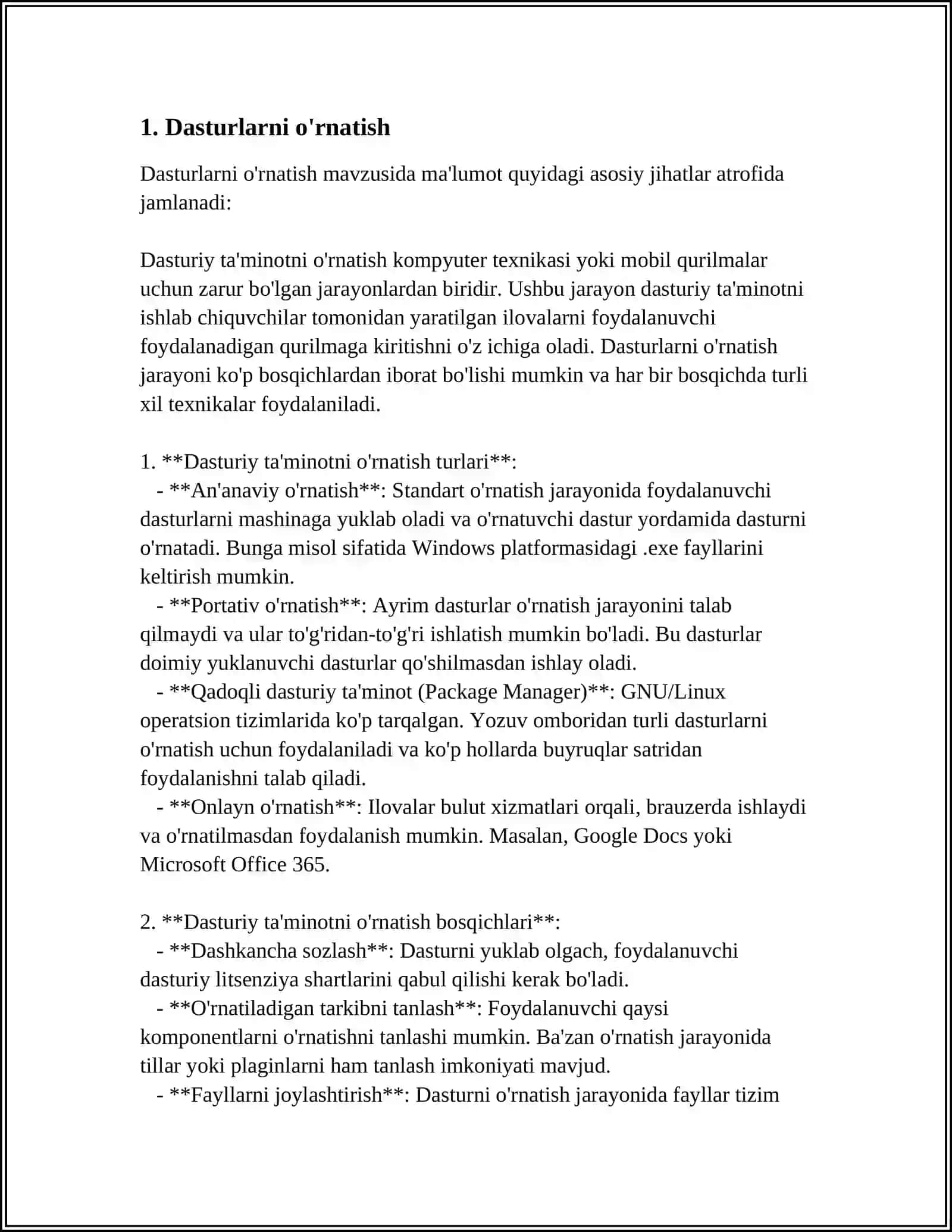 ISPZING DASTURI BILAN ISHLASH 3