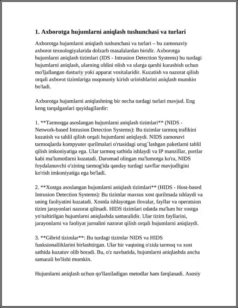 AXBOROTGA HUJUMLARNI ANIQLASH VA TAHLILLASH 3