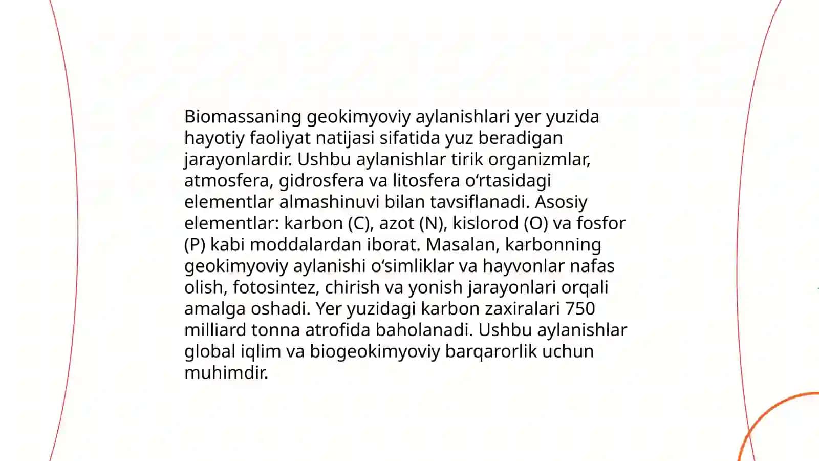Biosferada geofizik va geokimyoviy jarayonlar tahlili 3