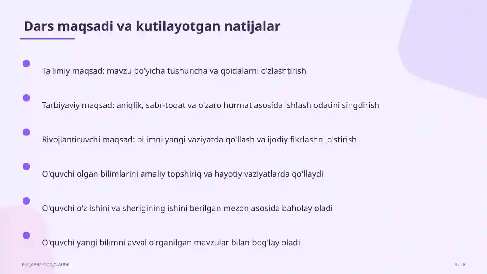 Vaqt o'lchovlari: soat, minut, sekund (3-sinf) 3