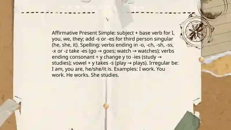Present simple 3