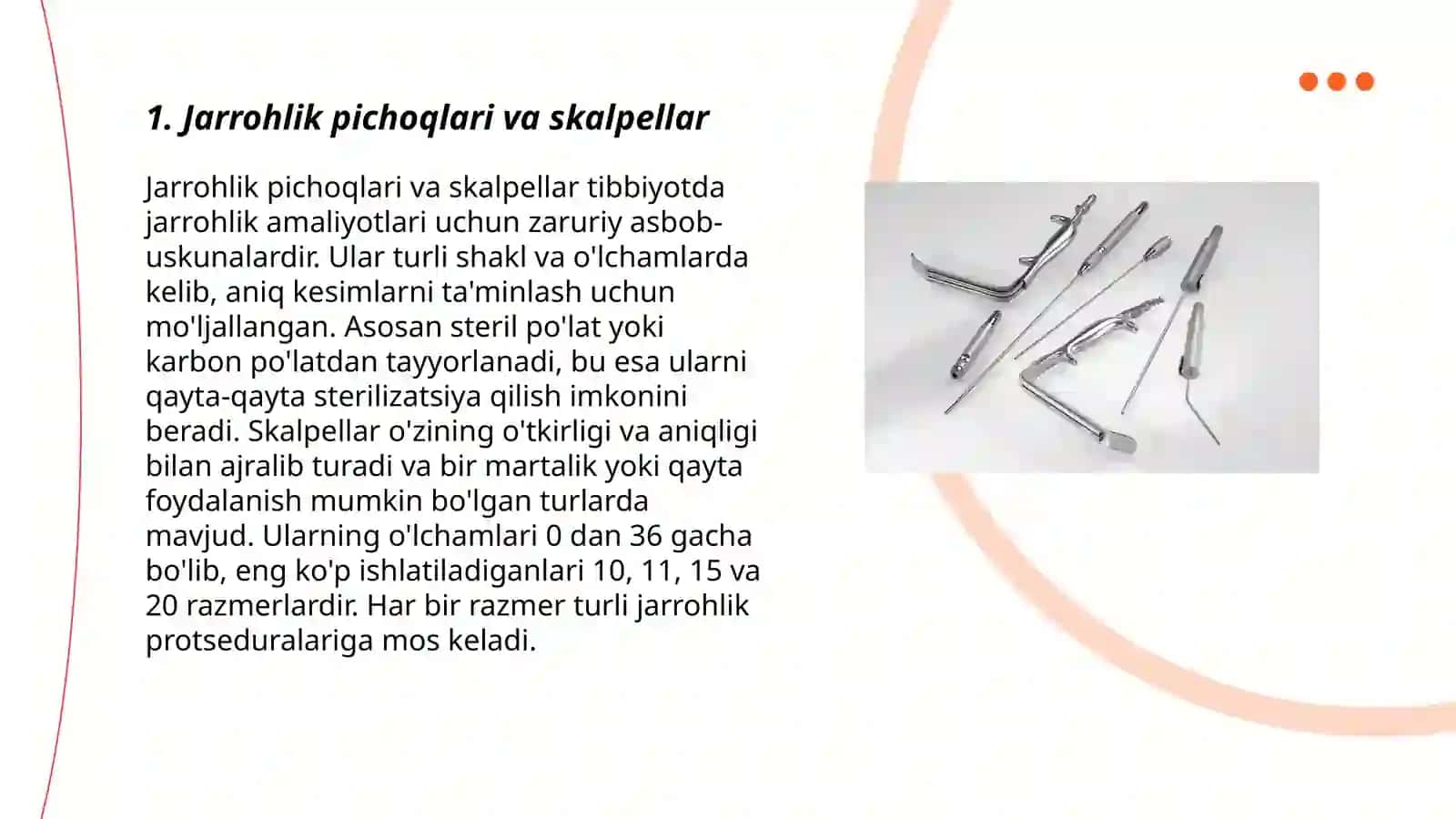 Zamonaviy xirurgik asbob uskunalar 3