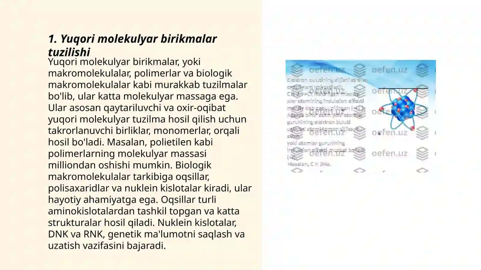 Yuqori molyekulyar birikmalarning bõkishi va erishi 3
