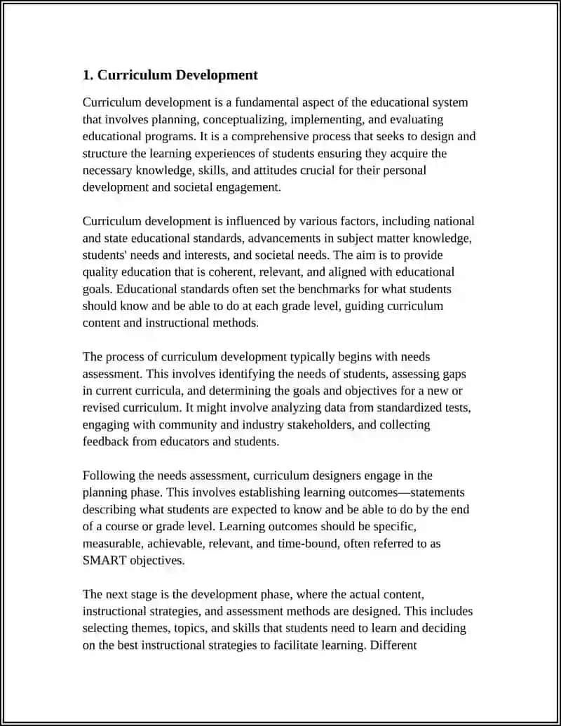 Curriculum Development 3