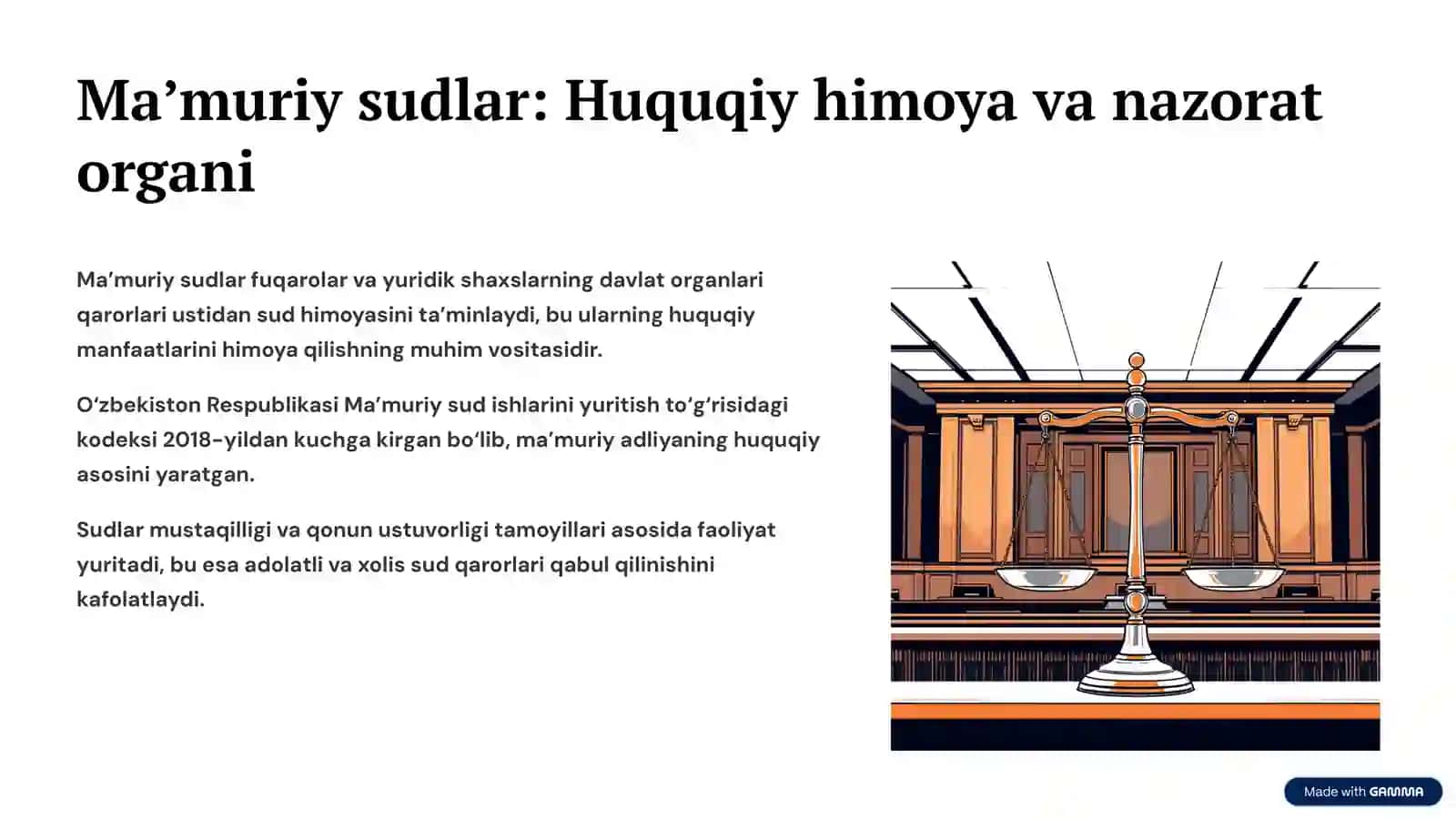 Ma’muriy huquq sub’ekti sifatida davlat boshqaruvi organlari (ma’muriy organlar) va ma’muriy sudlar 3