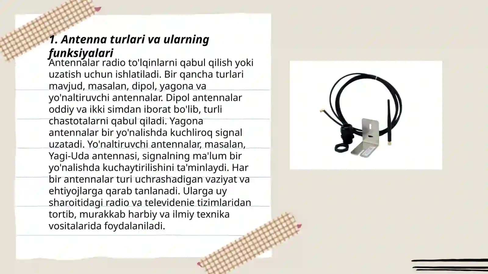 Antennalarni o'rnatish va telefonning signalini kuchaytirish 3