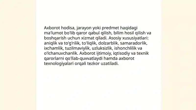 Axborot va uning turlari 3