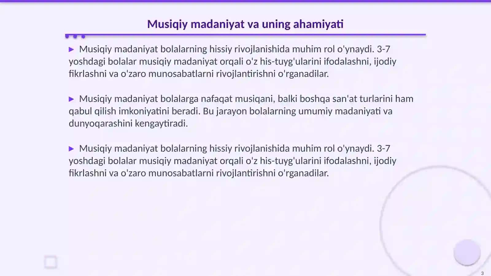 Bolalarning musiqiy madaniyatini shakllantirish 3