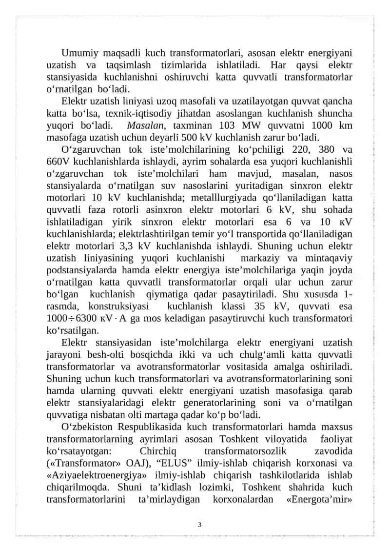 Elektr mashinalari transformatorlar bo'yicha dasturlash 3
