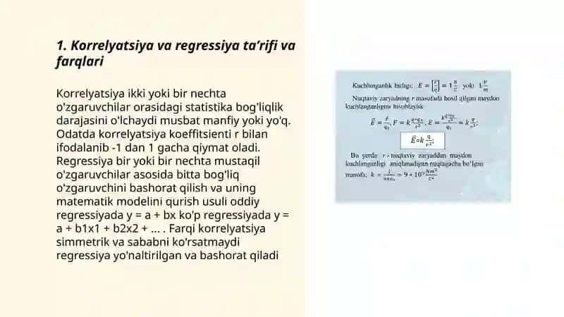 Korrelyatsion va regression tahlil 3