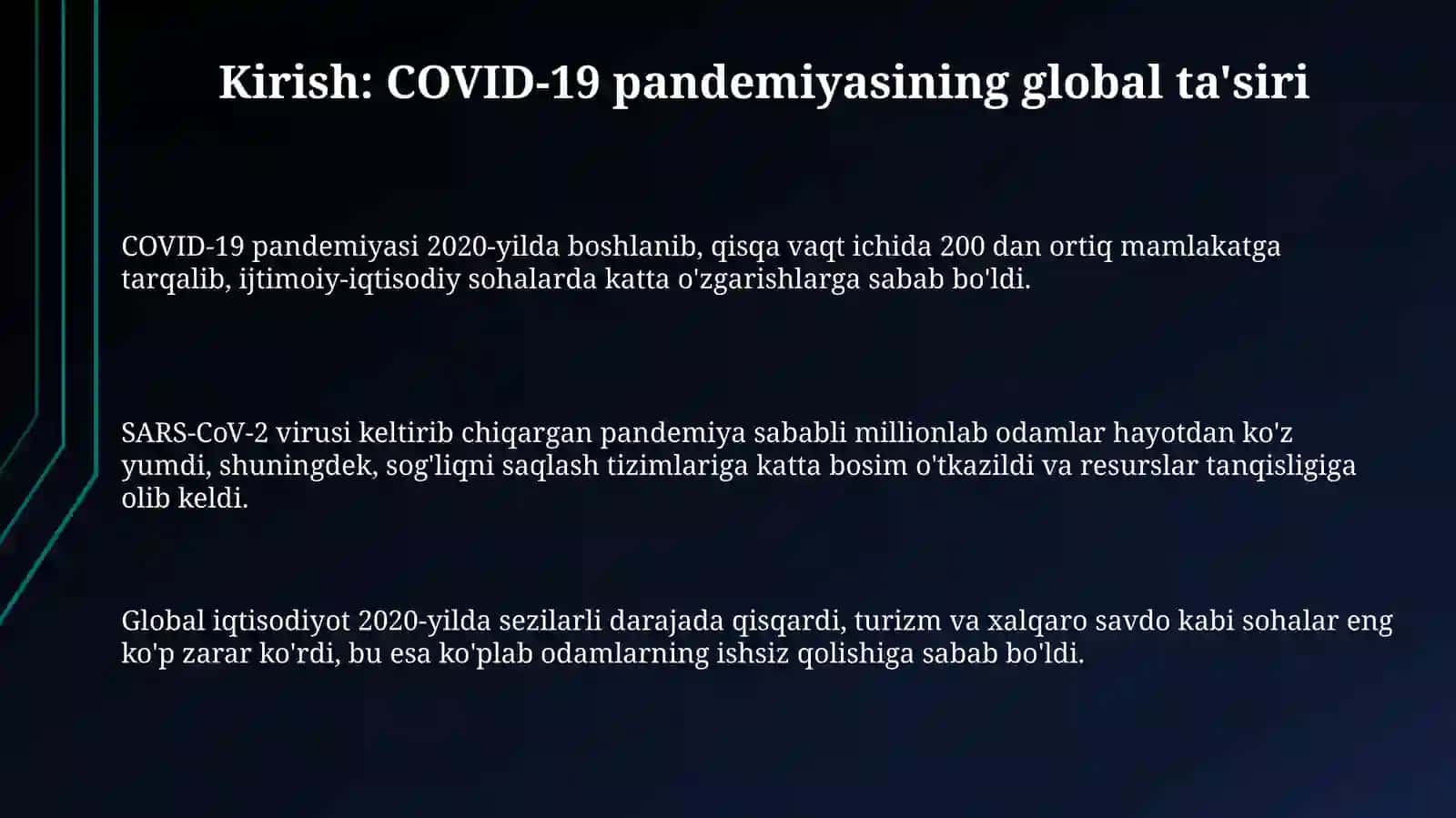 Covid-19 pandemiyasi davrida aholi salomatligini muhofazalashda BTSYO muassasalari xodimlarini o'mi. 3