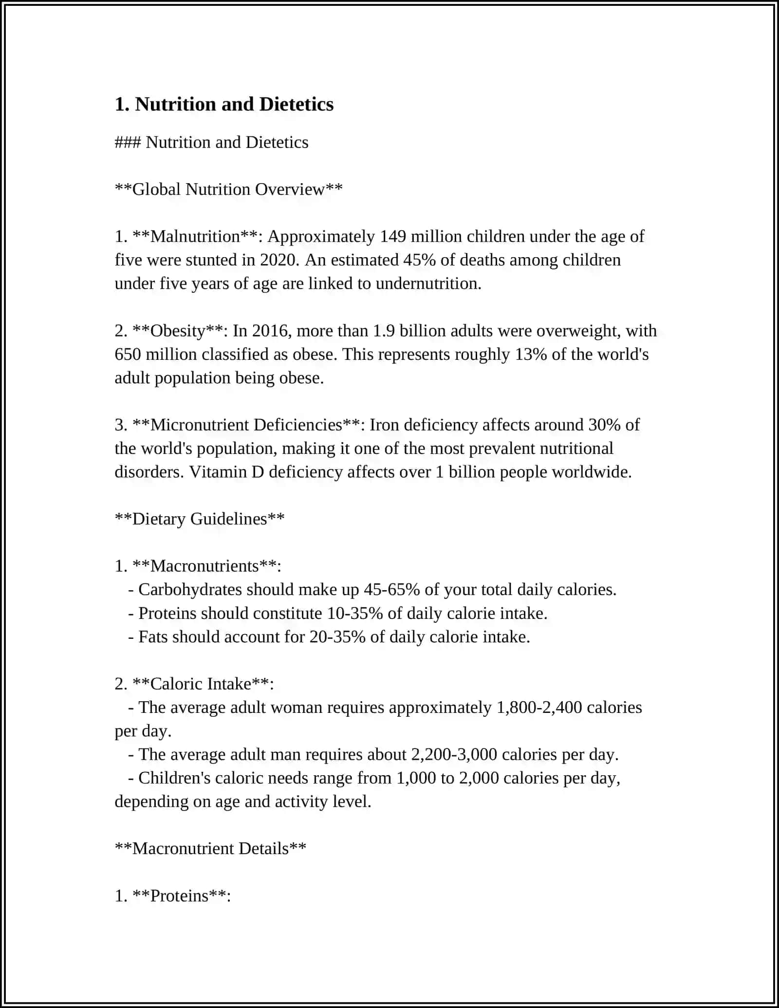 Nutrition and Dietetics 3