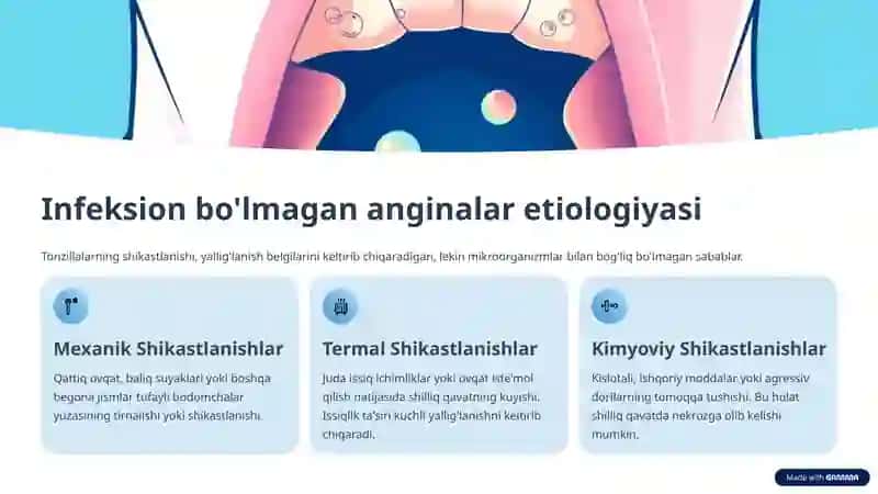 Angina: Infeksiyadan Tashqari Sabablar va Qon Kasalliklari 3