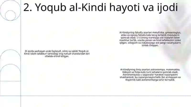 Yoqub Al-Kindiy Yaratgan Tarjimalar RoʻYxatini Tuzish Va Ularni Fanlar Kesimida Klassifikatsiya Qilish 3
