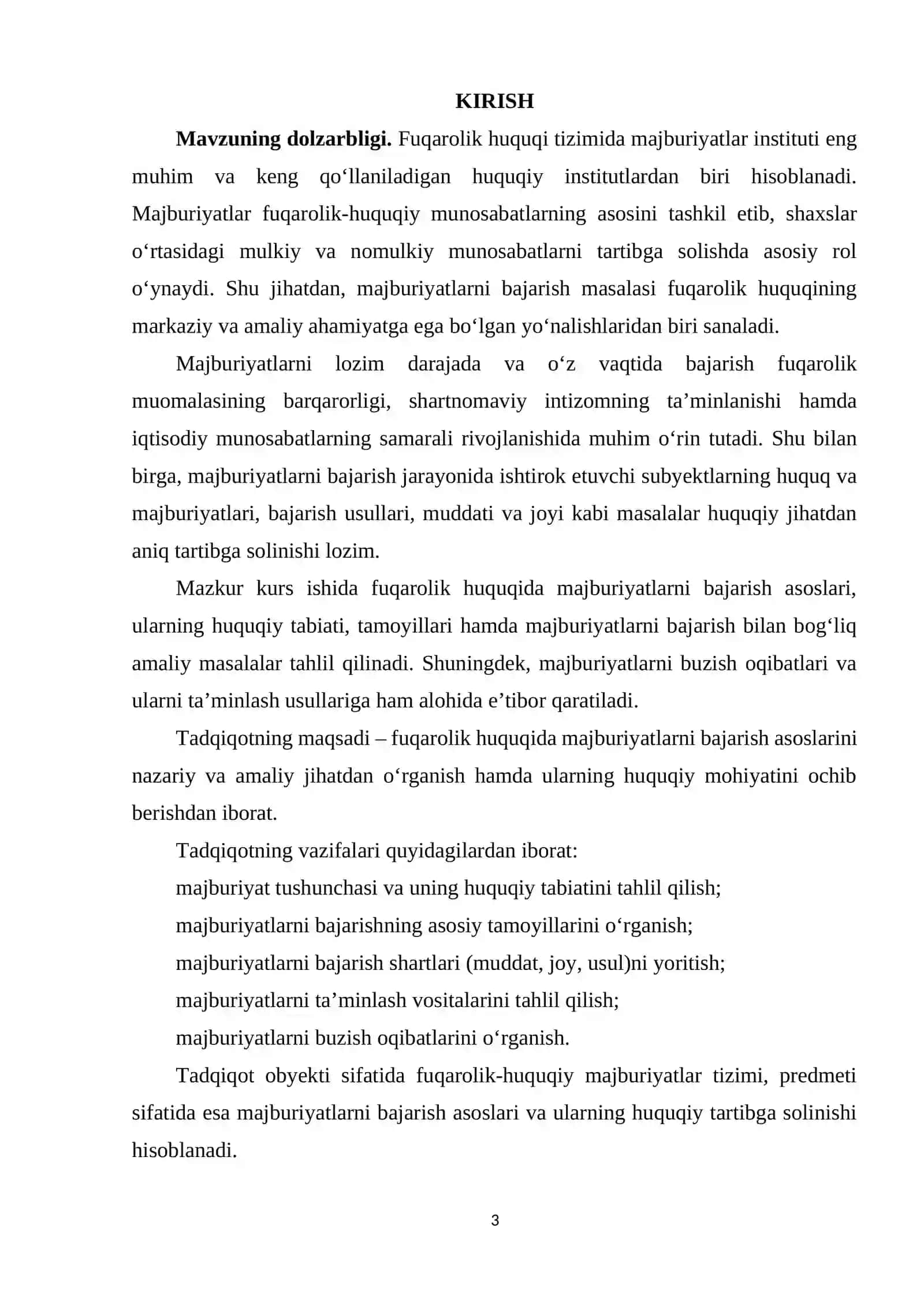 FUQAROLIK HUQUQIDA MAJBURIYATLARNI BAJARISH ASOSLARI 3