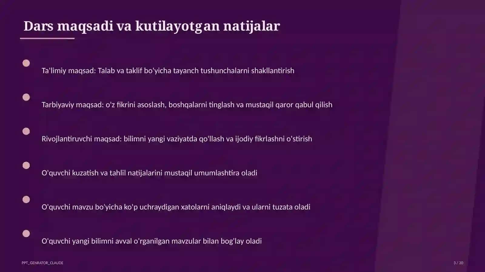 Talab va taklif (9-sinf) 3