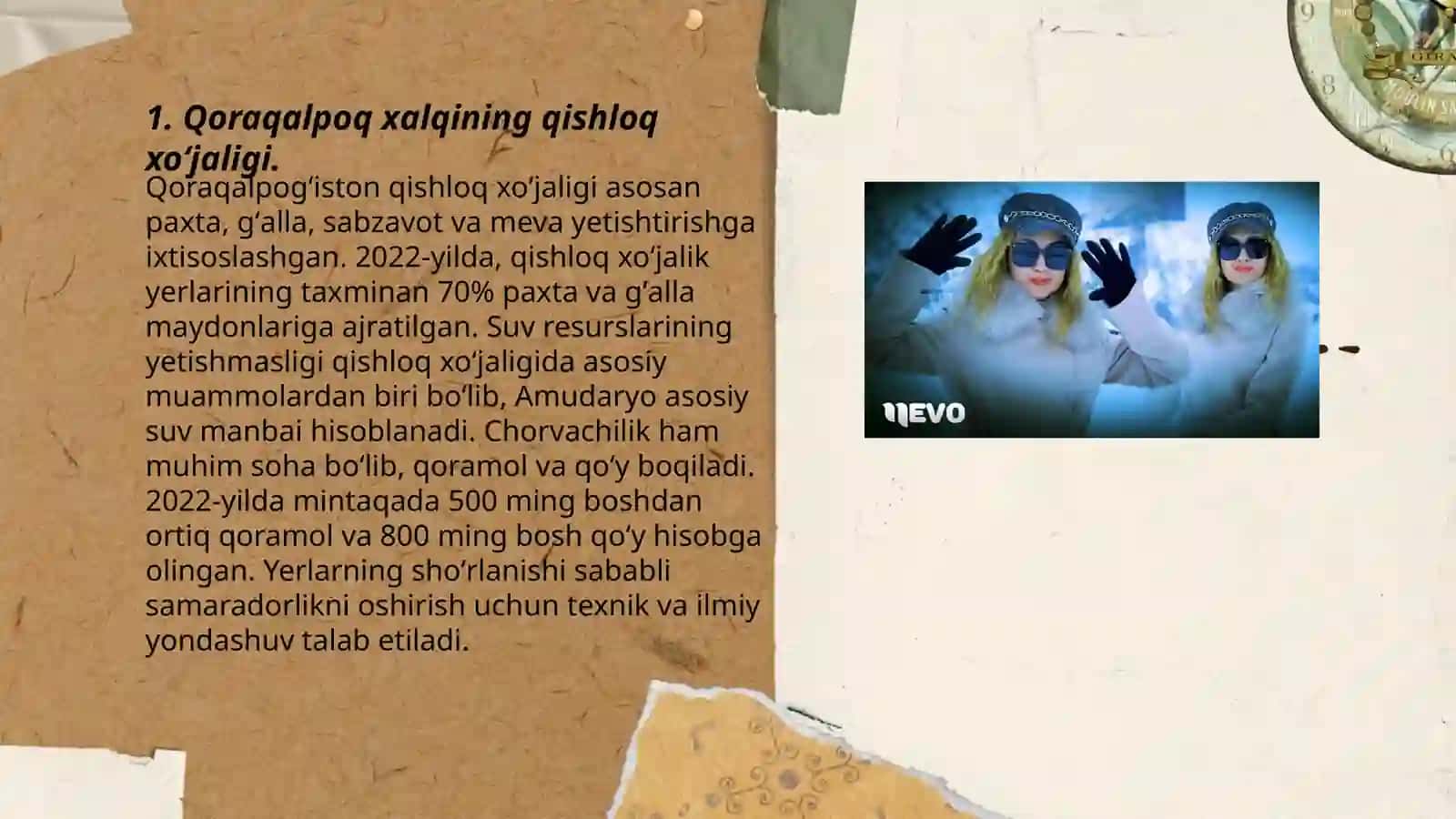 Qoraqalpoq xalqining xoʻjaligi, sanoati va hunarmandchiligi 3