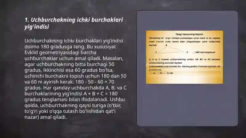 Uchburchak yasash 3