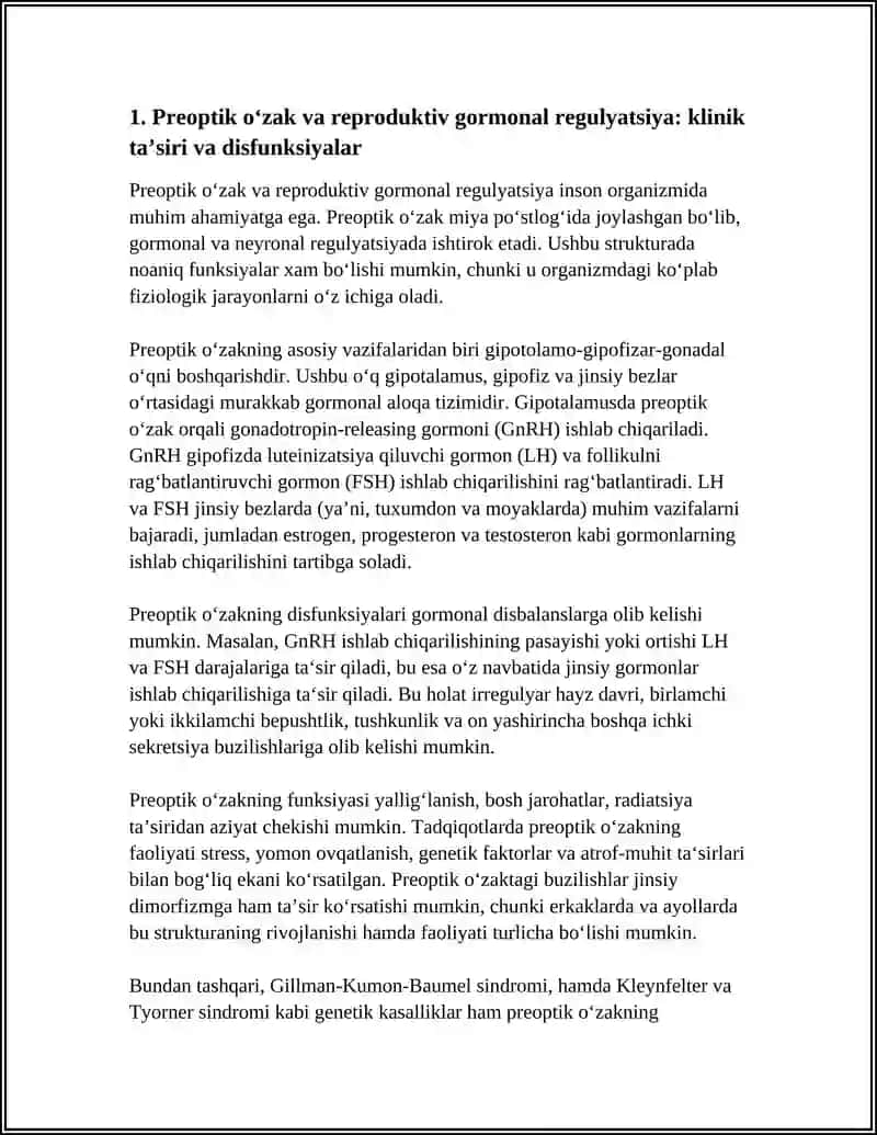 GIPATALAMUS O‘ZAKLARI VA ULARNING KLINIK AHAMIYATI 3