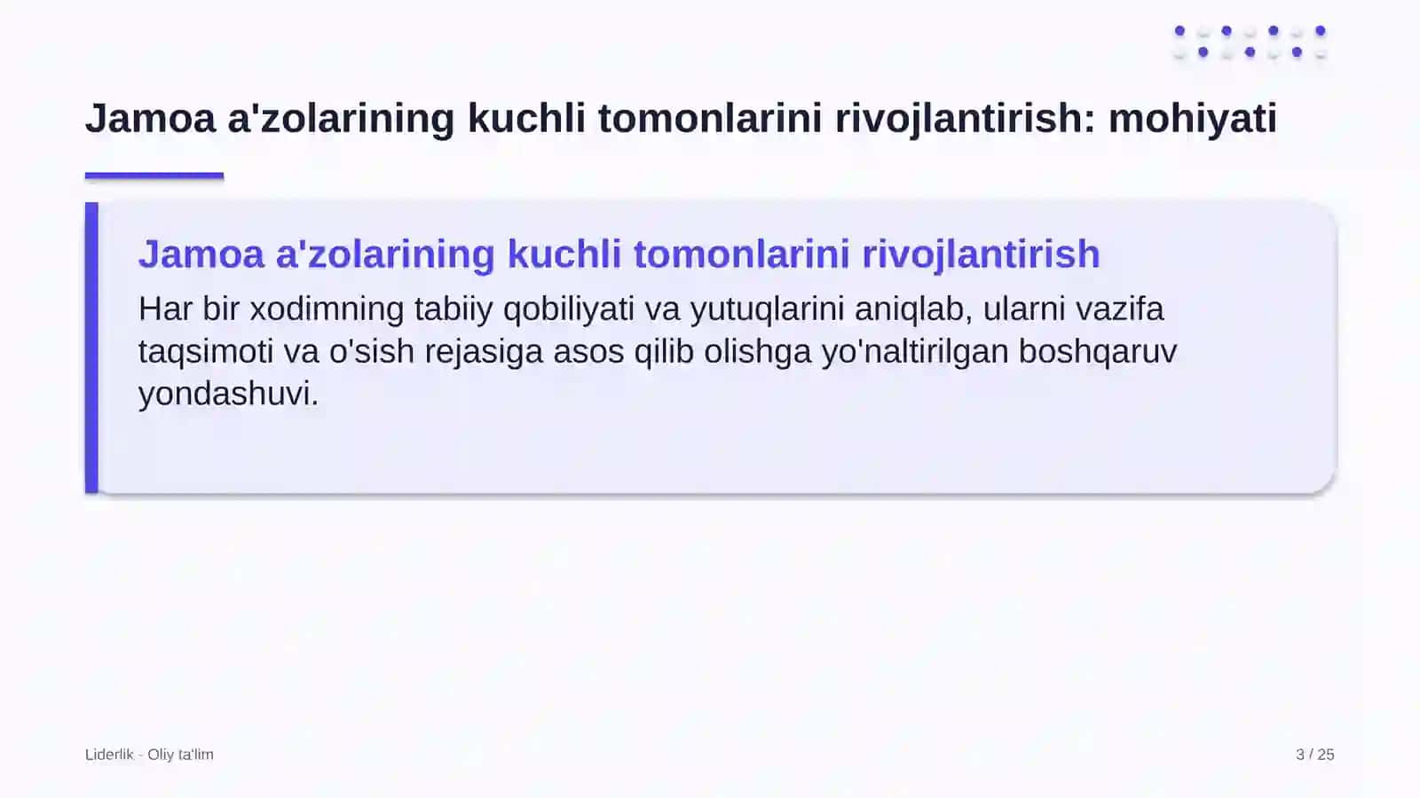 quyosh elektr stansiyalarida jamoa a'zolarining kuchli tomonlarini rivojlantirish 9602 3