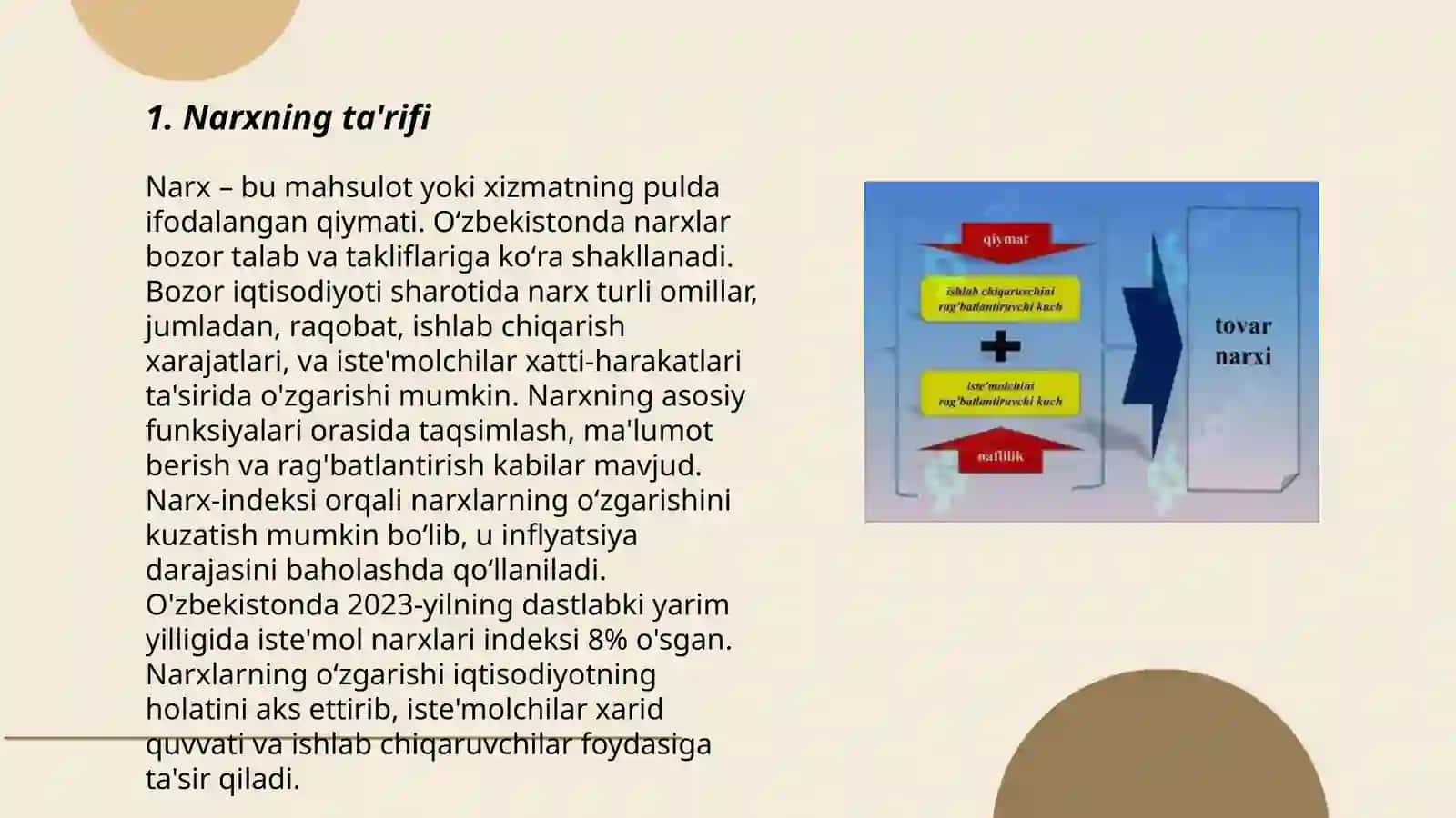 Narxning mohiyati va shakllanish xususiyatlari 3