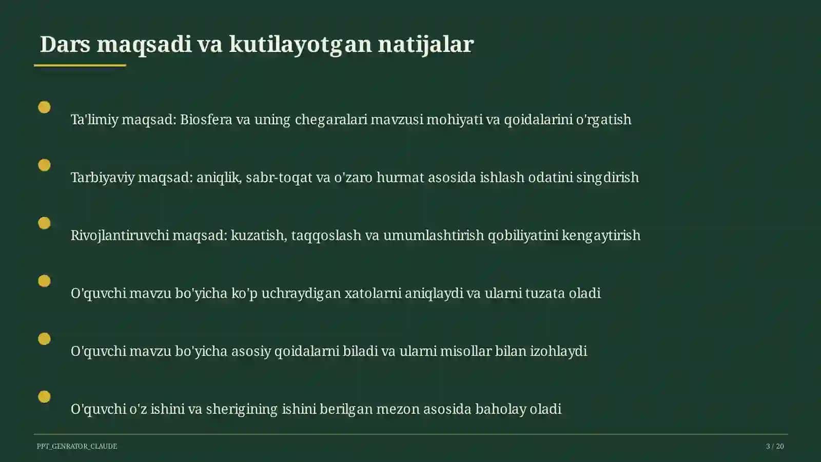 Biosfera va uning chegaralari (10-sinf) 3