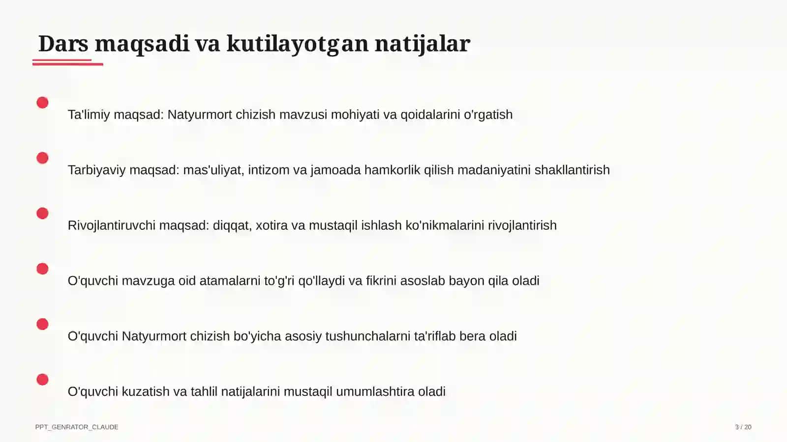 Natyurmort chizish (2-sinf) 3